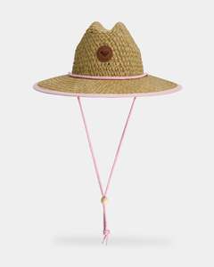Girls 2-7 Pina To My Colada Solid Straw Hat