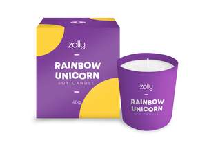 Mini Candles: Rainbow Unicorn Mini Candle 40g