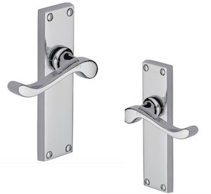 Victorian Lever Door Handles - Chrome