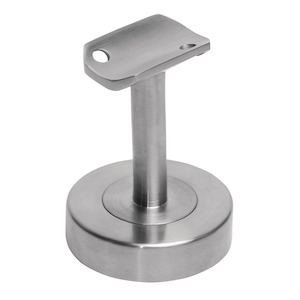 Handrail Brackets: Handrail Support - Stainless Steel - Commercial Grade