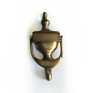 Door Knockers: Door Knocker - Antique Brass