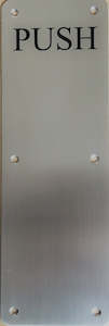 Other: Push Door Plate - Commercial Grade