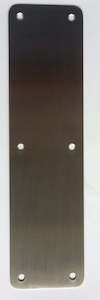 Door Push Plate Plain - Stainless Steel