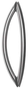 Curved Pull Handle Set - Stainless Steel