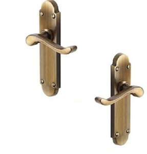 Heritage Brass Lever Door Handles - Antique Style