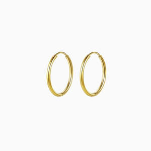 Arya Hoops Earrings in s925 with gold plating