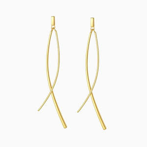 Divine Drop Earrings in s925 with gold plating