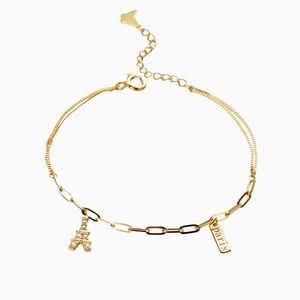 Bracelets: Monique Eiffel Tower Bracelet in s925 with gold plating
