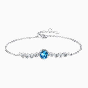 Isabel Blue Crystal Bracelet in s925