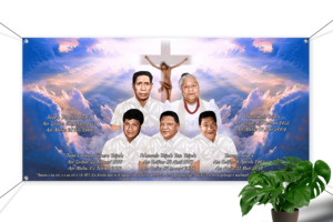 Five Faces Digital Painting On Banner - R&R Gallery Custom Banners & Digital&hellip;