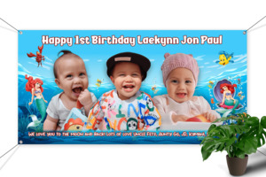 Products: Three Faces Digital Painting On Banner - R&R Gallery Custom Banners & Digital Oil Paintings NZ Free Design Service