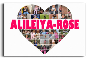 Products: Custom Heart-Shaped Photo Collage Canvas - R&R Gallery Custom Banners & Digital Oil Paintings NZ Free Design Service