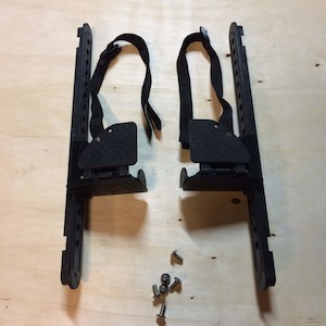 Ozo Complete Footrest setup with Rudder Flaps