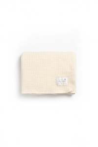 Waipapa White Baby Waffle Blanket