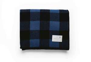 Bald Hill Blue Check Blanket