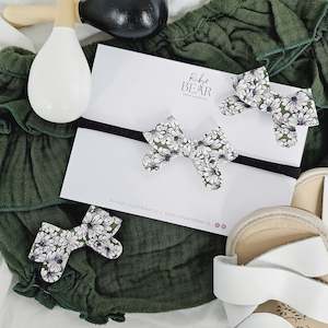 SALE - Shelley Little Sister Single Bow Clips And Headbands
