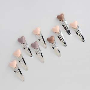Q3 2024: 5cm Acrylic Heart Snap Clip Duos - 7 Colour Choices
