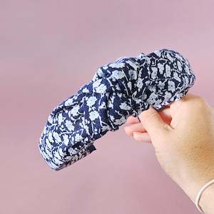New: Consciously Crafted Navy Viscose Knotted Headband