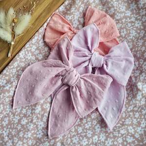 Sailor Style Bows: Single Dobby Cotton Handtied Bows