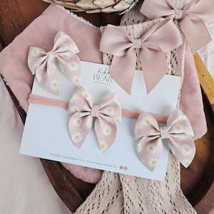 Headbands: Rita - Single Middle Sister Bow Clips Or Headbands