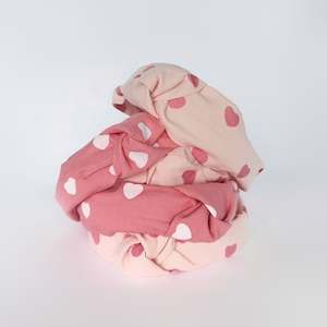 Knotted Heart Print Headband