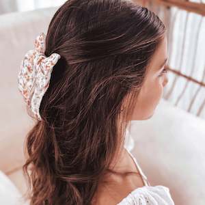 Sailor Style Bows: Autumn Organic Cotton Big Sister Bow Clip