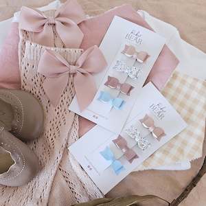 Solange - 4 Piece Micro Bow Clip Sets