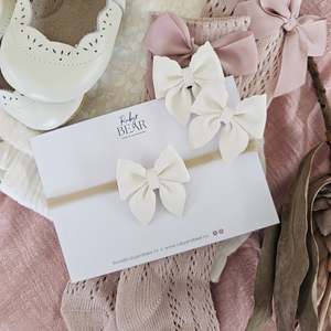 Headbands: Sinead - Single Petite Middle Sister Bow Clips Or Headbands