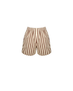 IDA SHORT BROWN BUTTER STRIPE