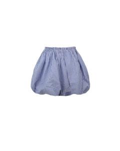 Skirts: RAQUEL BUBBLE SKIRT COBALT GINGHAM