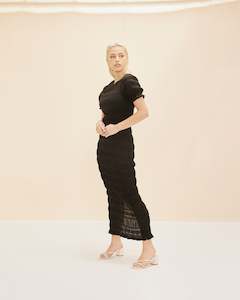 MIRELLA T-SHIRT DRESS BLACK TBF01436