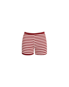 MARLA SHORTS BURGUNDY PINK STRIPE