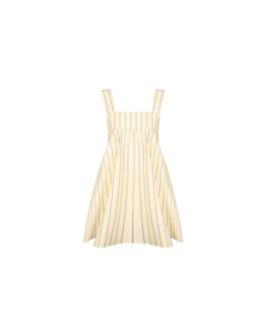 Mini Dresses: MARGIE TIE MINI DRESS BUTTER NAVY STRIPE