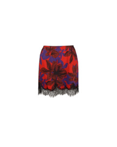 Skirts: ROSARIA LACE MINI SKIRT SAMBA