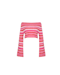 Symphony Lookbook: MILO CROP SWEATER PINK STRIPE