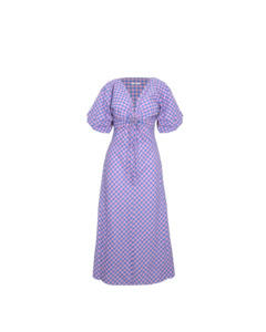 Symphony Lookbook: DONOVAN TIE DRESS PINK BLUE GINGHAM