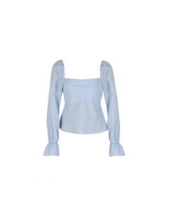 Symphony Lookbook: BON GINGHAM TOP BLUE GINGHAM