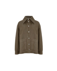 Outerwear: SODA DENIM JACKET KHAKI