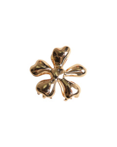 Hair Accessories: BIG FLOWER HAIR CLAW GOLD