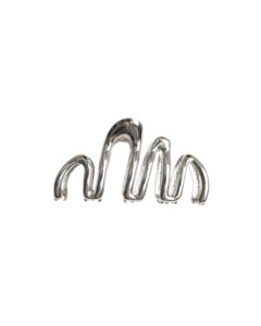 Hair Accessories: SQUIGGLE HAIR CLAW SILVER