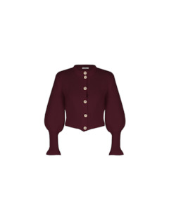 MATILDA CARDIGAN BURGUNDY