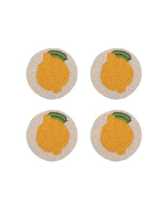 Homeware: LEMON COASTER 4 PCS SET LEMON