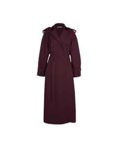 Sets: ANNIE TRENCH COAT DEEP PLUM