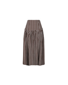TRULLI SKIRT BROWN PINSTRIPE