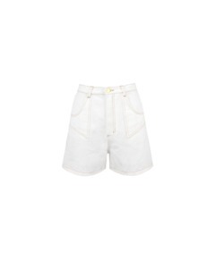 CLOVER DENIM SHORT WHITE