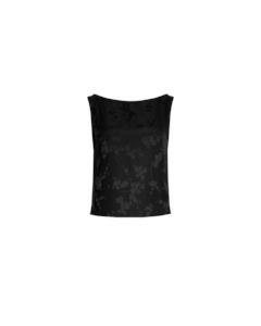 LIZ TOP BLACK JACQUARD