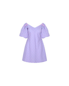 BON GINGHAM MINIDRESS PINKBLUEGINGHAM