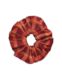 Betty Scrunchie Burgundy Orange Tartan