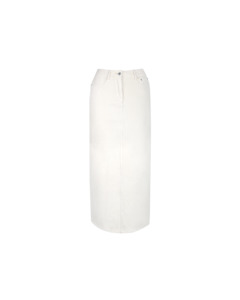 SUBLIME DENIM MAXI SKIRT CREAM