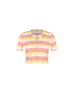 Spaces: GOLDIE T-SHIRT PINK MULTI